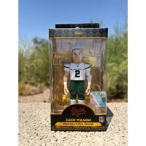 Funko Pop Premium Vinyl Figure -NFL Football - Gold - Zach Wilson (NEW)